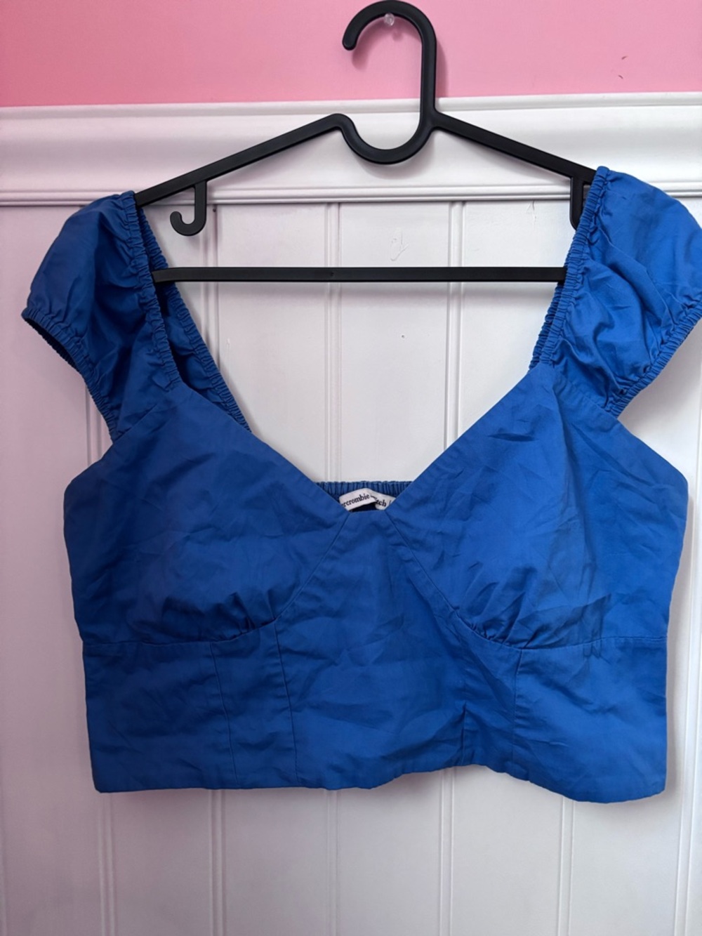 Abercrombie & Fitch Royal Blue Cropped Bustier Top